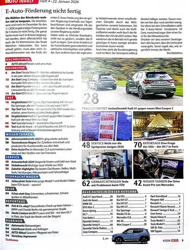 AUTOstraßenverkehr Inhaltsverzeichnis