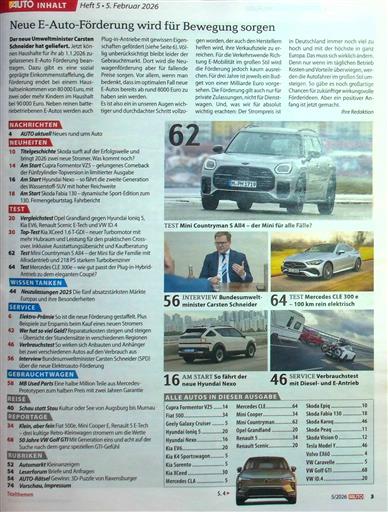 AUTOstraßenverkehr Inhaltsverzeichnis