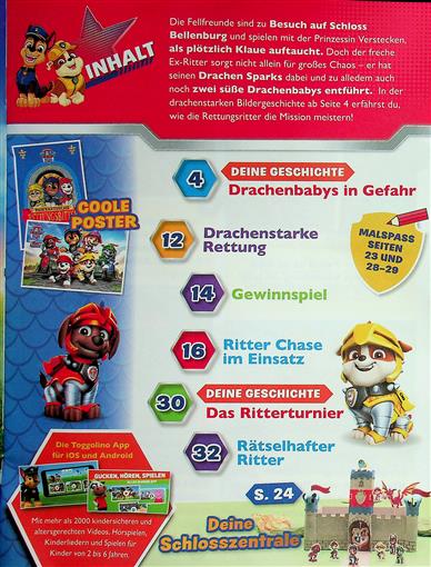 Paw Patrol Inhaltsverzeichnis