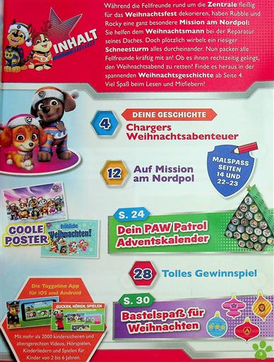 Paw Patrol Inhaltsverzeichnis