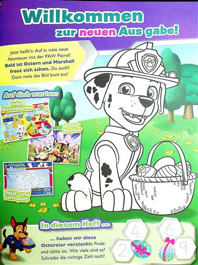 Paw Patrol Inhaltsverzeichnis