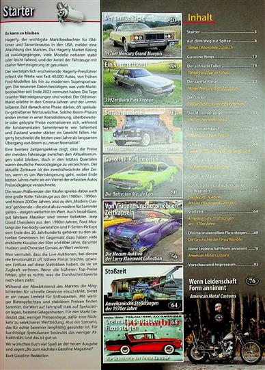 Gasoline Inhaltsverzeichnis