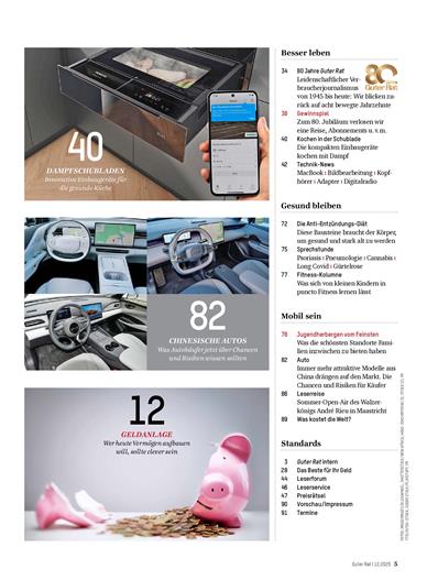 Guter Rat Inhaltsverzeichnis