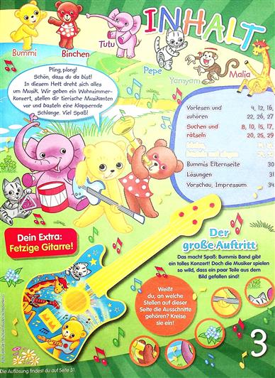 Bummi Inhaltsverzeichnis