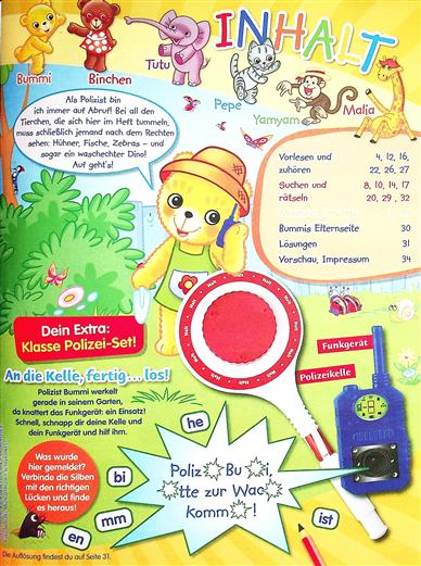 Bummi Inhaltsverzeichnis