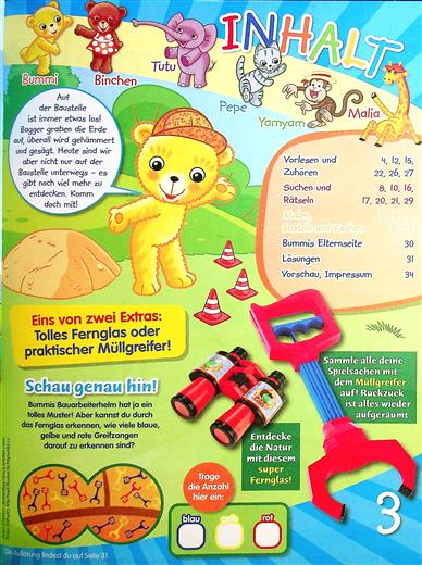 Bummi Inhaltsverzeichnis