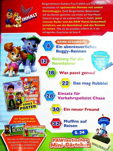 Paw Patrol Special Inhaltsverzeichnis