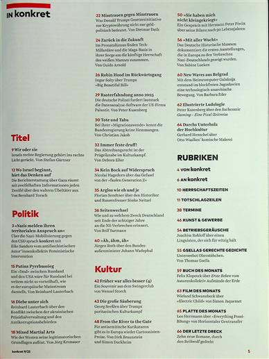 Konkret Inhaltsverzeichnis
