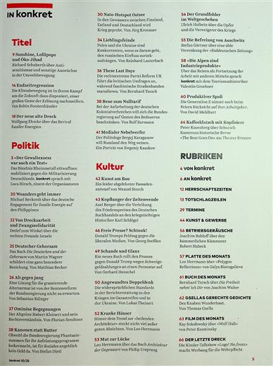 Konkret Inhaltsverzeichnis