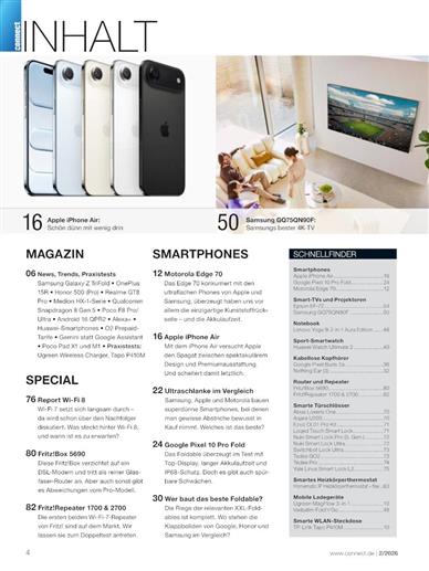 Connect Inhaltsverzeichnis