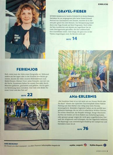 MyBike Inhaltsverzeichnis