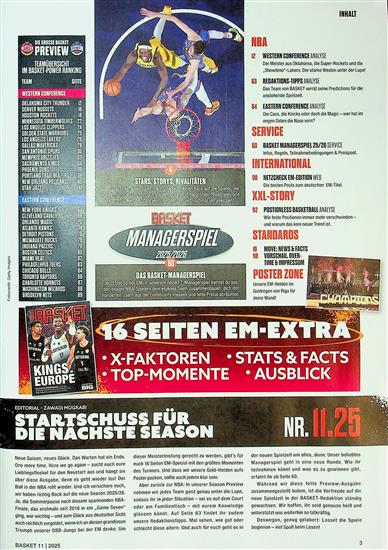 Basket Inhaltsverzeichnis