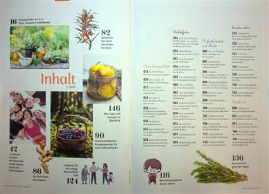 NaturApotheke Inhaltsverzeichnis