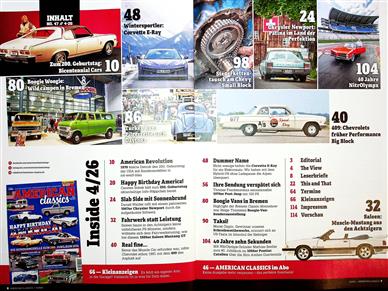 American Classics Inhaltsverzeichnis