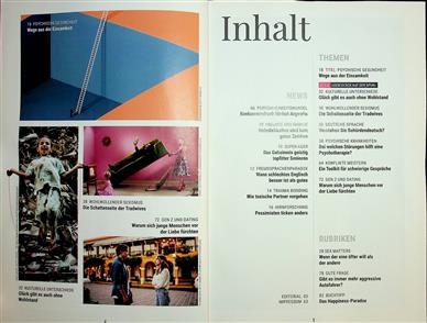Spektrum Psychologie Inhaltsverzeichnis