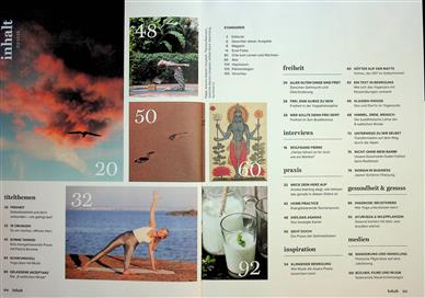 Yoga World Inhaltsverzeichnis
