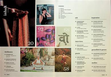 Yoga World Inhaltsverzeichnis