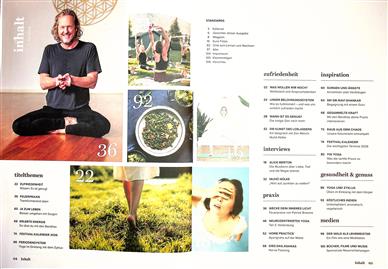 Yoga World Inhaltsverzeichnis