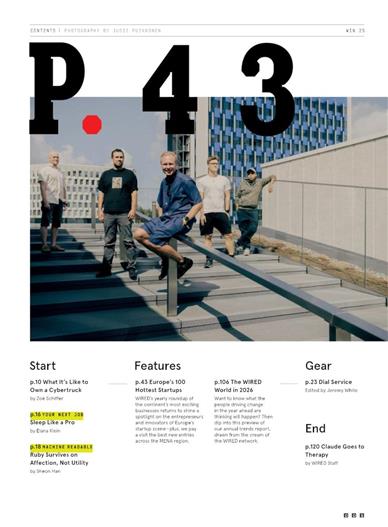 Wired (UK) Inhaltsverzeichnis