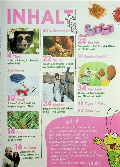 GEOlino Mini Inhaltsverzeichnis