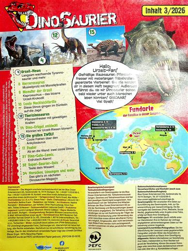 Dinosaurier Inhaltsverzeichnis