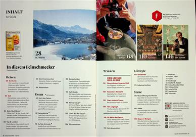 DER FEINSCHMECKER Inhaltsverzeichnis