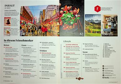 DER FEINSCHMECKER Inhaltsverzeichnis