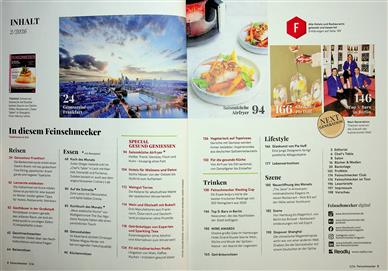 DER FEINSCHMECKER Inhaltsverzeichnis
