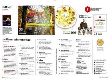 DER FEINSCHMECKER Inhaltsverzeichnis