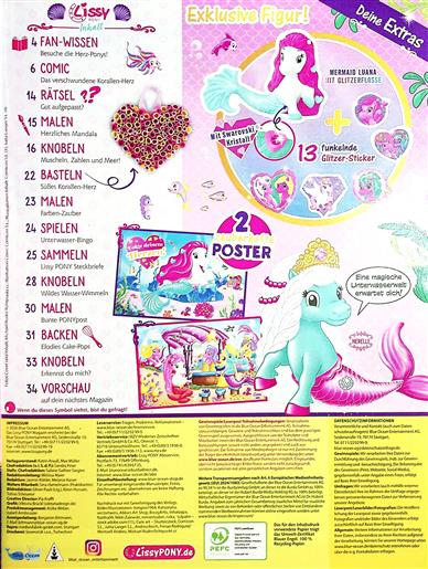 Lissy Pony Magazin Inhaltsverzeichnis