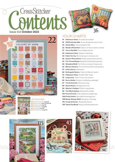 Cross Stitcher Inhaltsverzeichnis