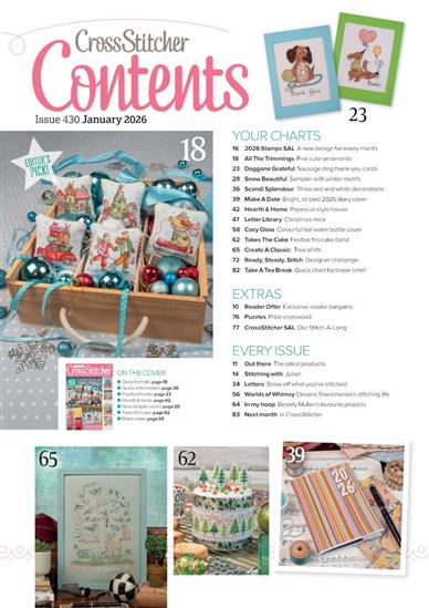 Cross Stitcher Inhaltsverzeichnis