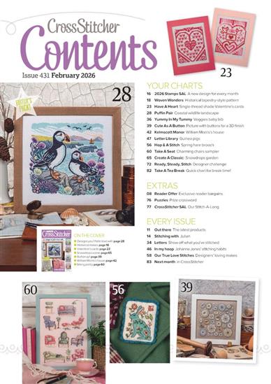Cross Stitcher Inhaltsverzeichnis