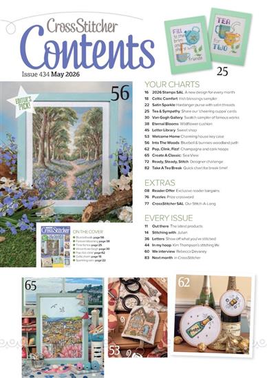 Cross Stitcher Inhaltsverzeichnis