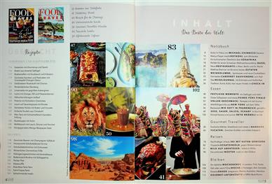 Food & Travel Inhaltsverzeichnis