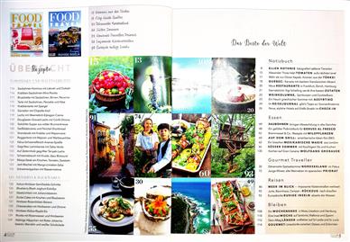 Food & Travel Inhaltsverzeichnis