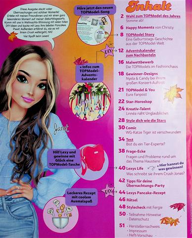 Top Model Inhaltsverzeichnis