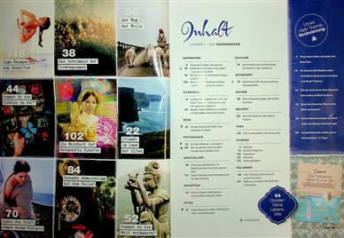 Happinez Inhaltsverzeichnis