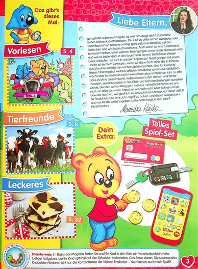 Bussi Bär Inhaltsverzeichnis