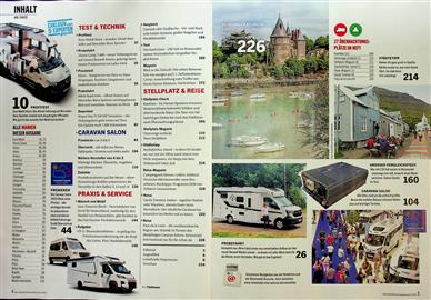 Reisemobil Caravan Inhaltsverzeichnis