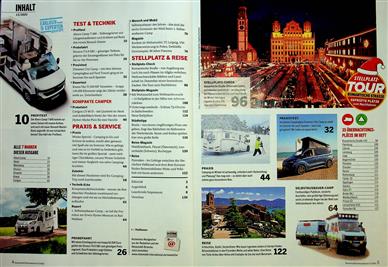 Reisemobil International Inhaltsverzeichnis