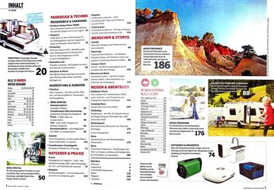Reisemobil Caravan Inhaltsverzeichnis