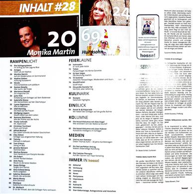 Hossa! Inhaltsverzeichnis