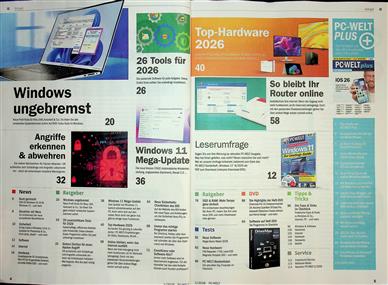 PC WELT PLUS Inhaltsverzeichnis