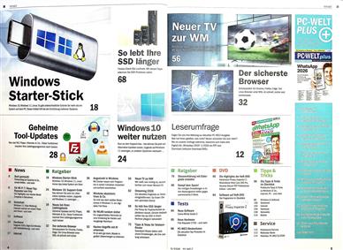 PC WELT PLUS Inhaltsverzeichnis