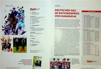 PferdeSport International - Das Pferde Magazin Inhaltsverzeichnis
