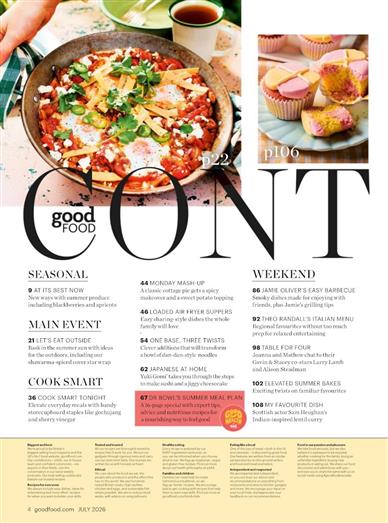 BBC Good Food Inhaltsverzeichnis