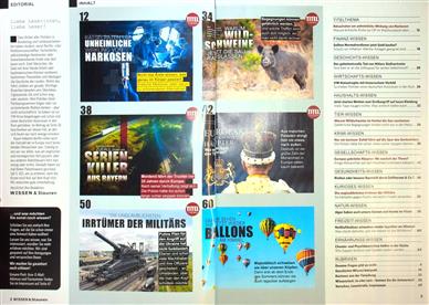Wissen & Staunen Inhaltsverzeichnis