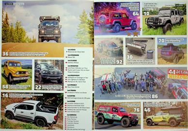 4 x 4 action Inhaltsverzeichnis