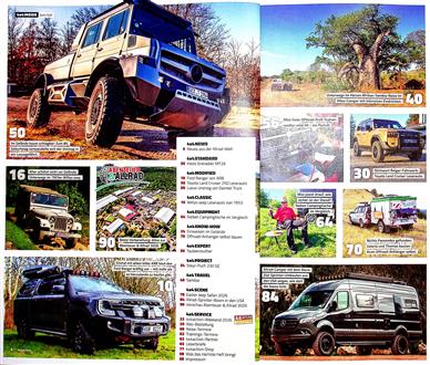 4 x 4 action Inhaltsverzeichnis